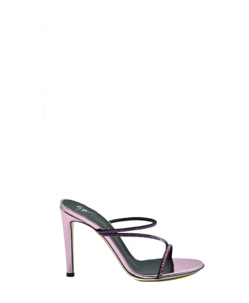 Роскошные мюли на каблуке Giuseppe Zanotti, розовый