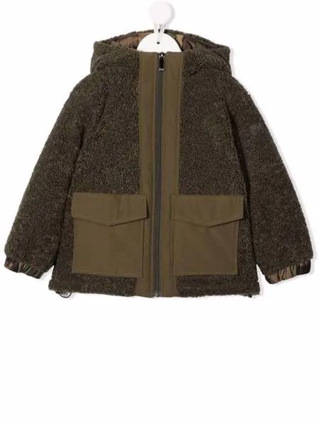 Il Gufo куртка из шерпы с капюшоном