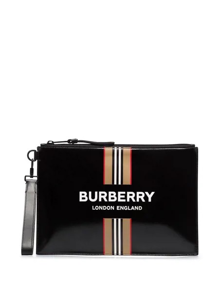 Burberry клатч с логотипом