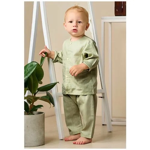Комплект одежды Сонный Гномик, размер 80, зеленый
