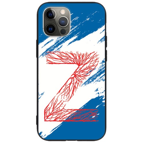 Черный силиконовый чехол с рисунком Буква Z для Apple iPhone 12 Pro Max, черный, Anycase PR0005894