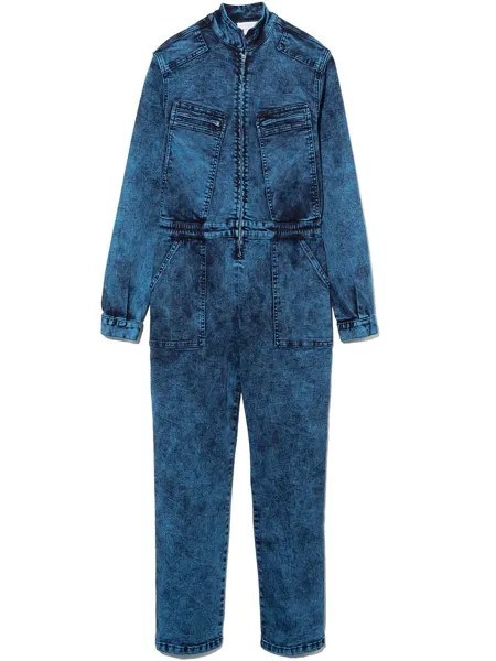 Stella McCartney Kids джинсовый комбинезон с длинными рукавами