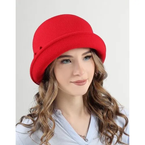 Шляпа Меховой век, размер 57-58, красный