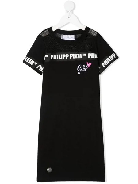 Philipp Plein Junior платье-футболка с логотипом