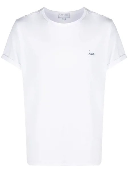 Maison Labiche футболка с вышивкой Boss