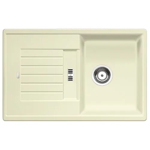 Врезная кухонная мойка 78 см Blanco Zia 45S Silgranit PuraDur 514727 жасмин