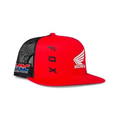 Кепка Fox Racing Honda Mesh Hat (черная) с 5 панелями