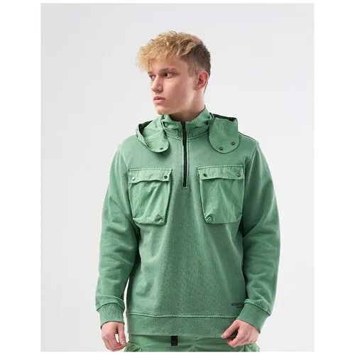 Толстовка We Don’t Care GD 1/4 Zip Hoodie Green