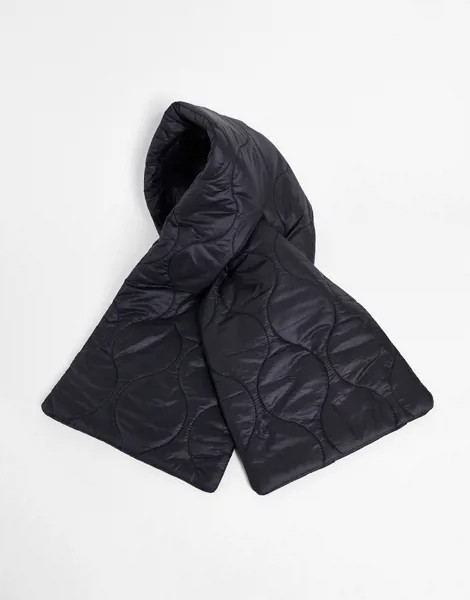 Черный шарф с утеплителем The North Face-Черный цвет