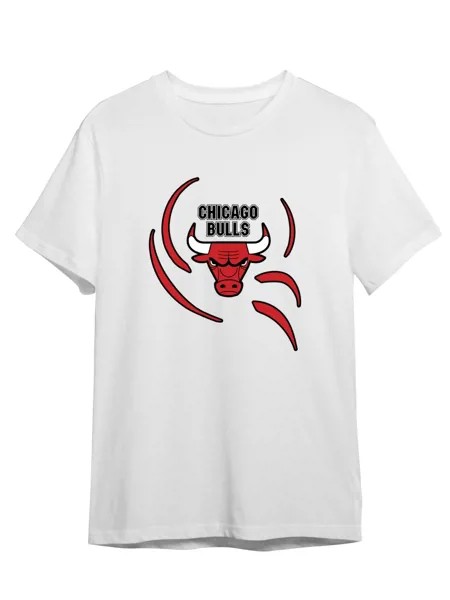 Футболка унисекс СувенирShop Баскетбол/NBA/НБА/Chicago bulls 1 белая 2XL (52-54)