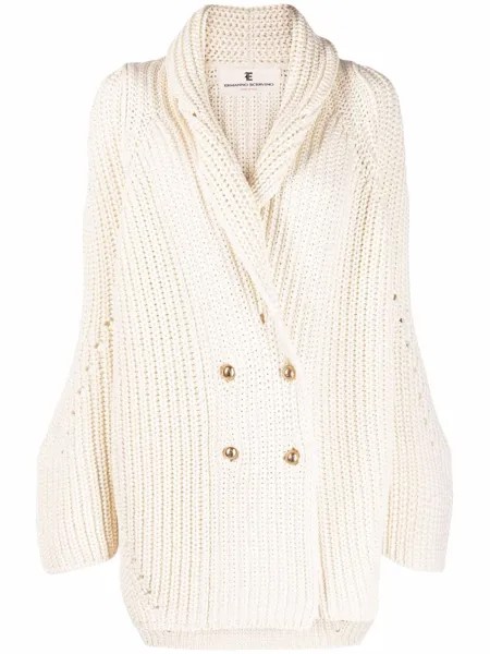 Ermanno Scervino двубортный кардиган крупной вязки