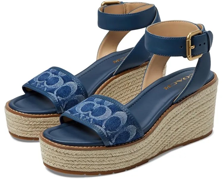 Эспадрильи COACH Katherine Signature C Denim, цвет Blue Denim