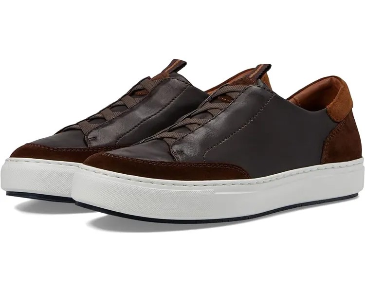 Кроссовки Johnston & Murphy Collection Anson Stretch Lace To Toe, цвет Dark Brown Sheepskin