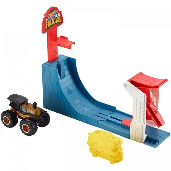 Hot Wheels Игровой набор Монстр трак Поединок в воздухе