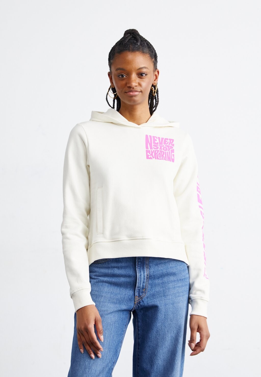 Толстовка MOUNTAIN PLAY HOODIE The North Face, цвет white dune