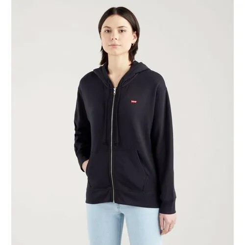 Худи Levi's STANDARD ZIP HOODIE, размер XS, черный