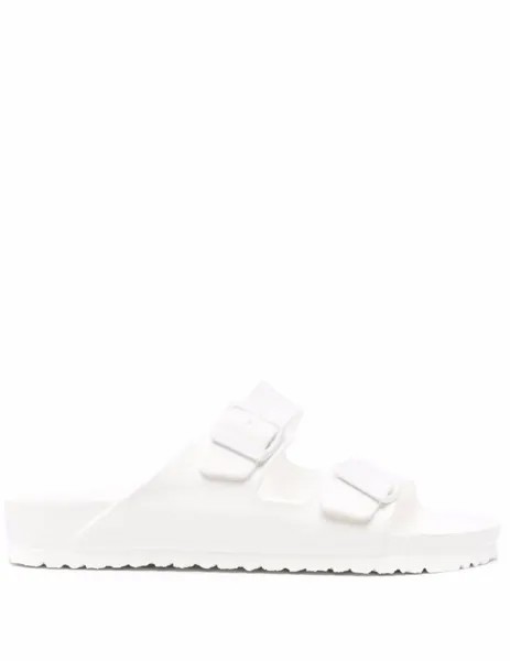 Birkenstock шлепанцы с пряжками, белый