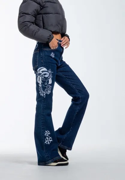 Джинсы Bootcut Geisha Mirror Ed Hardy, индиго