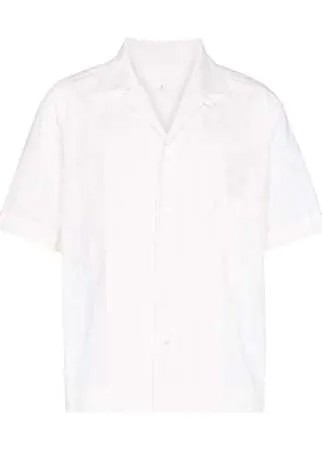 Maison Margiela рубашка в тонкую полоску с короткими рукавами