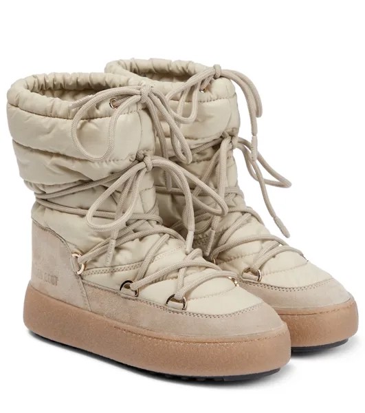 Легкие зимние ботинки с низким воротником icon evolution Moon Boot, бежевый