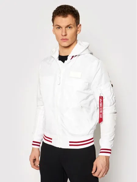 Бомбер стандартного кроя Alpha Industries, белый