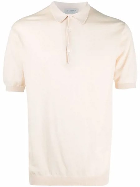 John Smedley рубашка поло Adrian в рубчик