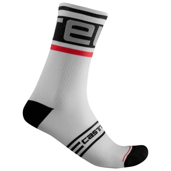 Велосипедные носки Castelli Prologo 15 Sock, цвет Black/White