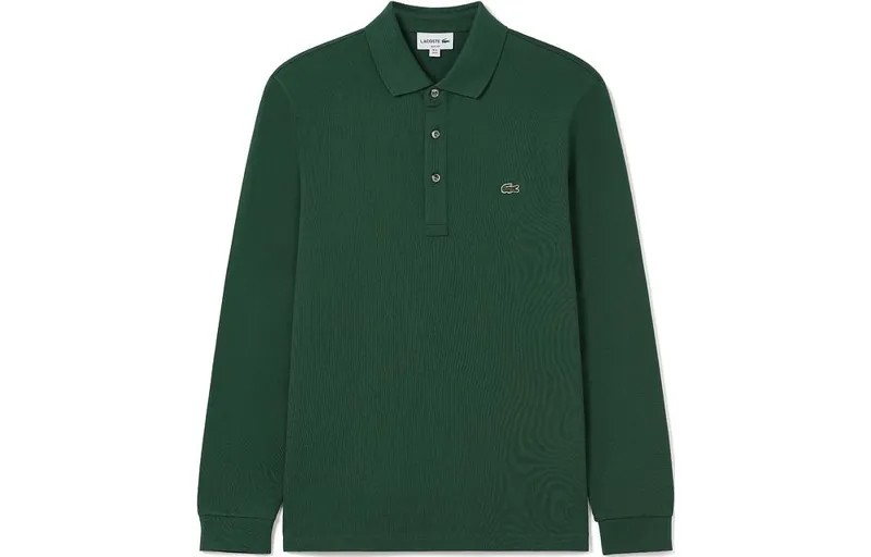 Рубашка поло мужская зеленая 132 Lacoste, зеленый