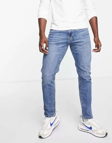 Спортивные джинсы скинни Abercrombie & Fitch средней стирки