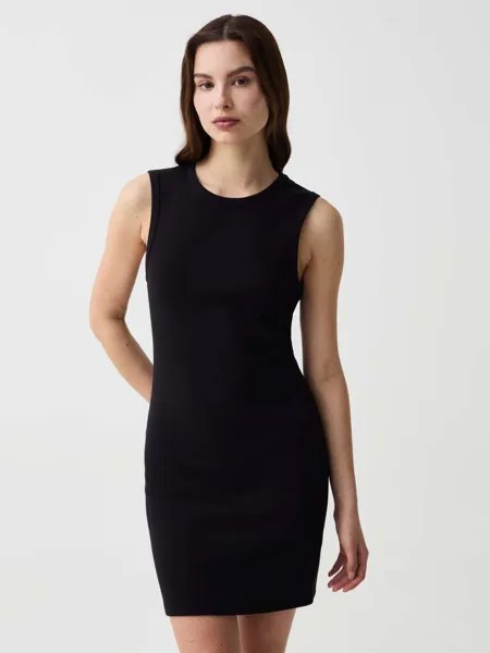 Короткое платье с вырезом Ovs, цвет black