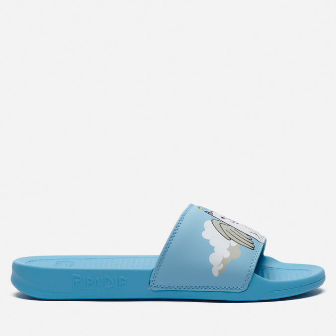 Шлепанцы унисекс Ripndip Lord Angel голубые 45 EU