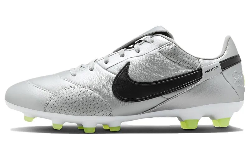 Nike Premier 3 Футбольные бутсы Мужчины, Серебристый металлик/Вольт/Черный