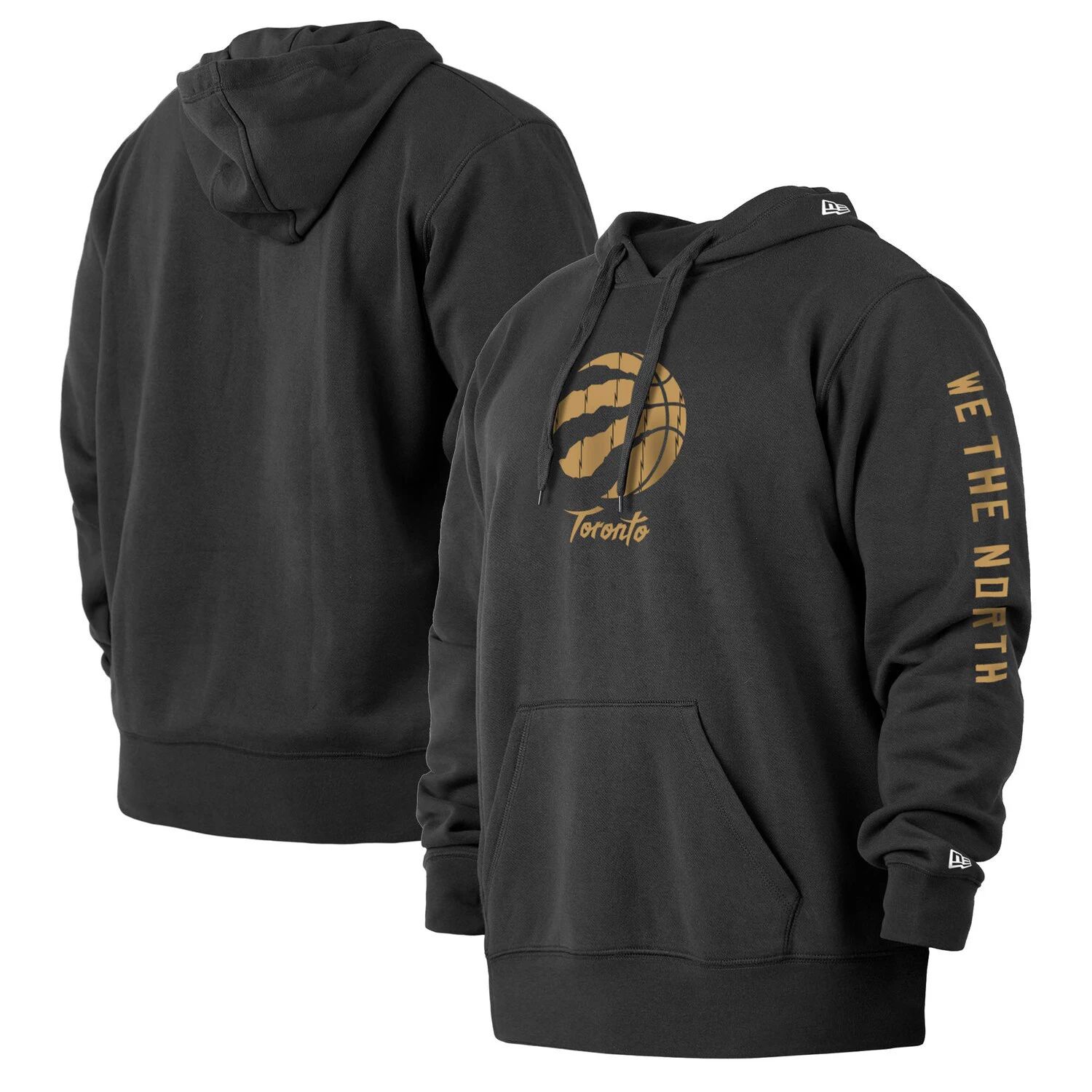 Мужской черный пуловер с капюшоном Toronto Raptors 2021/22 City Edition Big & Tall New Era