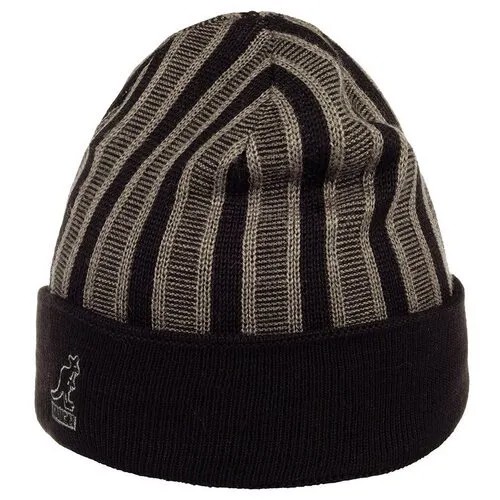 Шапка вязаная KANGOL K3524 Rib Stripe Rev Beanie, размер ONE