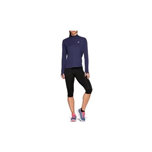 ASICS SILVER LS 1/2 ZIP TOP W'S Peacoat / Рубашка женская _S