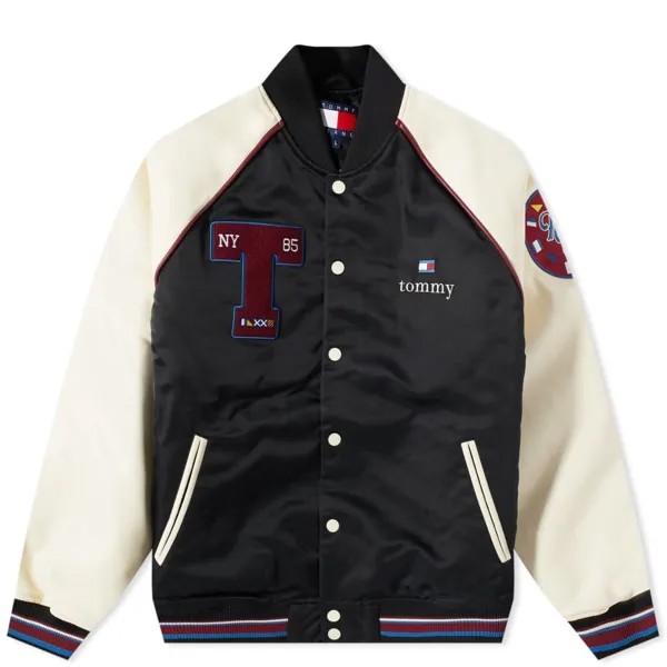 Университетский бомбер Tommy Jeans, черный