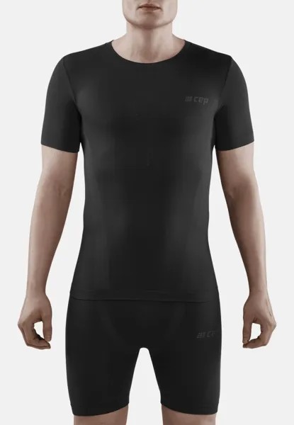 Базовая футболка Cold Weather Base Short Sleeve CEP, черный