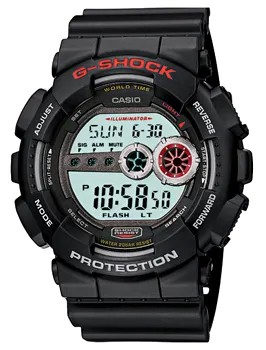 Японские наручные  мужские часы Casio GD-100-1A. Коллекция G-Shock