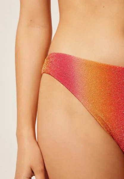 Плавки бикини COLORFUL SHADES Calzedonia, пятнистый оранжевый