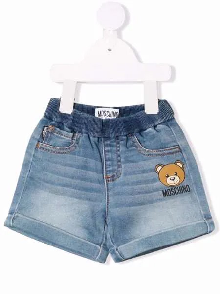 Moschino Kids джинсовые шорты Teddy Bear