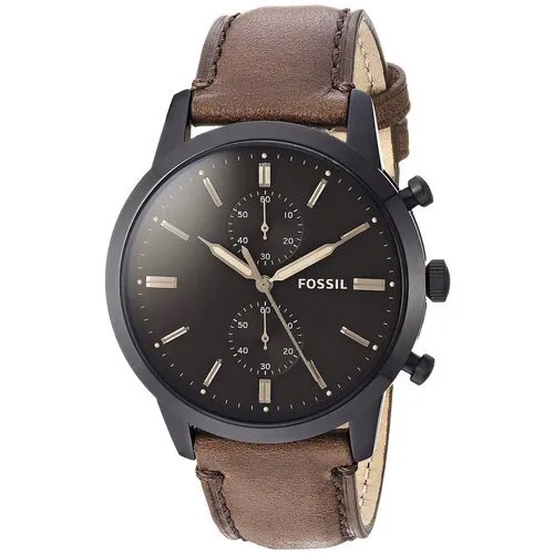 Наручные часы FOSSIL Townsman FS5437, черный, коричневый