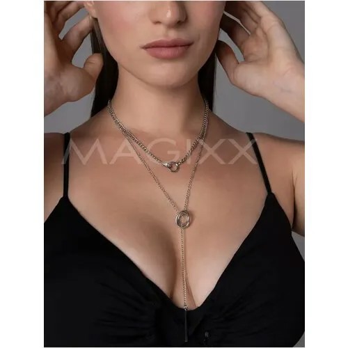 Колье MAGIXX, длина 42 см, серебристый