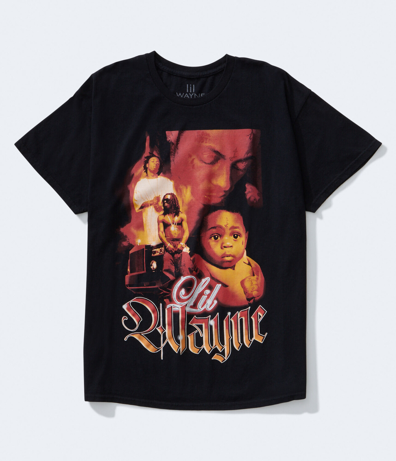 Футболка с рисунком Lil Wayne Aeropostale, черный