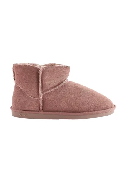 Тапочки Suede Slipper Boots Next, цвет mink pink