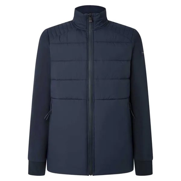 Толстовка Hackett Hs Quilt Hybrid Full Zip, синий