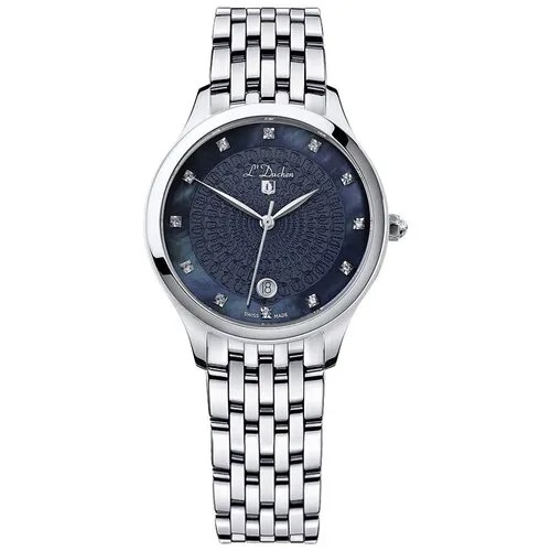 Наручные часы L'Duchen Grace 77972, серебряный, синий