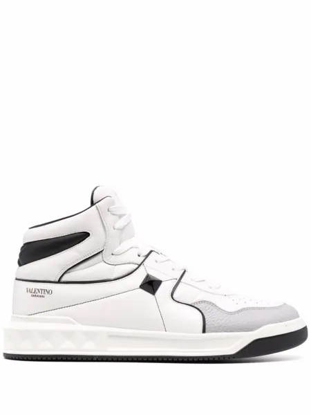 Valentino Garavani высокие кроссовки One Stud, белый