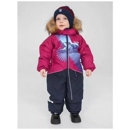Комбинезон UKI Kids, зимний, мембрана, светоотражающие элементы, для мальчиков, размер 80, водонепроницаемость 5000 мм вод. ст., мультиколор
