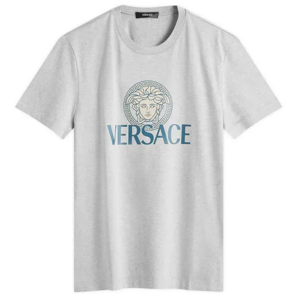 Футболка Versace Logo T Shirt, цвет Light Grey