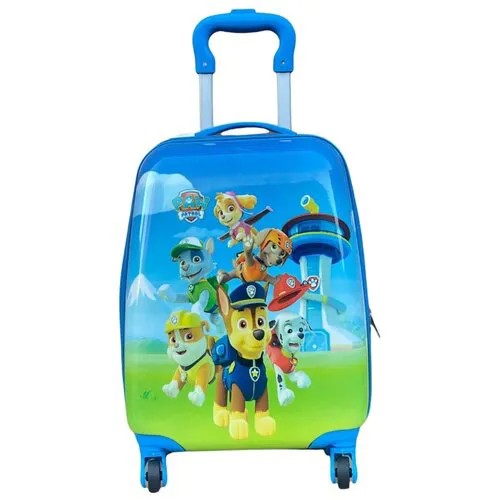 Детский чемодан Щенячий патруль голубой для мальчика и девочки